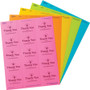 Avery Printable Color Labels with Sure Feed and Easy Peel, 2 x 2.63, Assorted Colors, 15/Sheet, 10 Sheets/Pack View Product Image
