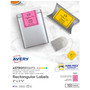 Avery Printable Color Labels with Sure Feed and Easy Peel, 2 x 2.63, Assorted Colors, 15/Sheet, 10 Sheets/Pack View Product Image