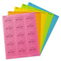 Avery Printable Color Labels with Sure Feed and Easy Peel, 2 x 2.63, Assorted Colors, 15/Sheet, 10 Sheets/Pack View Product Image