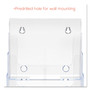 deflecto 4-Compartment DocuHolder, Magazine Size, 9.38w x 7d x 13.63h, Clear View Product Image