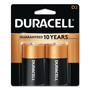 Duracell CopperTop Alkaline D Batteries, 2/Pack (DURMN1300B2Z) View Product Image