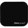 Fellowes Microban Mouse Pad - 8" Height x 9" Width x 0.13" Depth - Black - Rubber - Tear Resistant, Wear Resistant, Skid Proof - 1 Each Product Image 