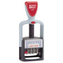 COSCO 2000PLUS Model S 360 Two-Color Message Dater, 1.75 x 1, "Received", Self-Inking, Blue/Red (COS011034) View Product Image