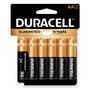 Duracell U.S.A. Coppertop Alkaline Batteries, AA, 12/PK, BK/GD (DURMN15RT12Z) View Product Image