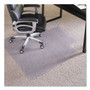 ES Robbins EverLife Intensive Use Chair Mat for High Pile Carpet, Rectangular with Lip, 45 x 53, Clear (ESR124154) View Product Image