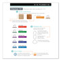 ES Robbins EverLife Moderate Use Chair Mat for Low Pile Carpet, Rectangular with Lip, 45 x 53, Clear View Product Image