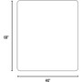 ES Robbins EverLife Moderate Use Chair Mat for Low Pile Carpet, Rectangular, 46 x 60, Clear View Product Image