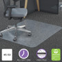 deflecto All Day Use Chair Mat - All Carpet Types, 45 x 53, Rectangle, Clear View Product Image