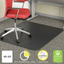 deflecto EconoMat Occasional Use Chair Mat for Low Pile Carpet, 46 x 60, Rectangular, Black (DEFCM11442FBLK) View Product Image