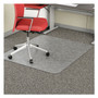 deflecto EconoMat Occasional Use Chair Mat, Low Pile Carpet, Roll, 46 x 60, Rectangle, Clear View Product Image