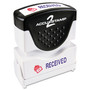 ACCUSTAMP2 Pre-Inked Shutter Stamp, Red/Blue, RECEIVED, 1.63 x 0.5 (COS035537) View Product Image