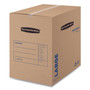 Bankers Box SmoothMove Basic Large Moving Boxes - Internal Dimensions: 18" Width x 18" Depth x 24" Height - External Dimensions: 18.3" Width x 18.3" Depth x 24.8" Height - Kraft, Black - Recycled Product Image 