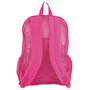 Eastsport Mesh Backpack, Fits Devices Up to 17", Polyester, 12 x 5 x 18, Clear/English Rose (EST113960BJENR) View Product Image