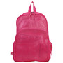 Eastsport Mesh Backpack, Fits Devices Up to 17", Polyester, 12 x 5 x 18, Clear/English Rose View Product Image