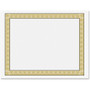 Geographics Diplomat Printable Certificates - 24 lb Basis Weight - 11" Width x 8.5" Length - Inkjet, Laser Compatible - Gold with White Border - Parchment Paper Product Image 