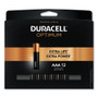 Duracell Optimum Alkaline AAA Batteries, 12/Pack (DUROPT2400B12PR) View Product Image