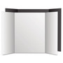 Eco Brites Two Cool Tri-Fold Poster Board, 36 x 48, Black/White, 6/Carton (GEO27135) View Product Image
