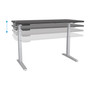 Fellowes Levado Laminate Table Top, 60" x 30", Gray (FEL9649501) View Product Image