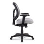 Eurotech Apollo Mid-Back Mesh Chair, 18.1" to 21.7" Seat Height, Silver Seat, Silver Back, Black Base (EUTMT9400SR) View Product Image