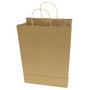 COSCO Premium Shopping Bag, Natural Twisted-Paper Handles, 12" x 6.5" x 17", Brown, 50/Box View Product Image