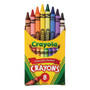 Crayola Classic Color Crayons, Peggable Retail Pack, Peggable Retail Pack, 8 Colors/Pack (CYO523008) View Product Image