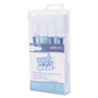 deflecto Wet Erase Markers, Medium Chisel Tip, White, 4/Pack View Product Image