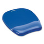 Fellowes Gel Crystals Mouse Pad with Wrist Rest, 7.87 x 9.18, Blue (FEL91141) View Product Image