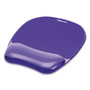Fellowes Gel Crystals Mouse Pad with Wrist Rest, 7.87 x 9.18, Purple (FEL91441) View Product Image