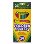 Crayola Long-Length Colored Pencil Set, 3.3 mm, 2B, Assorted Lead and Barrel Colors, 24/Pack View Product Image