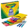 Crayola Ultra-Clean Washable Markers, Fine Bullet Tip, Assorted Colors, 40/Set View Product Image