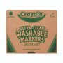 Crayola Ultra-Clean Washable Marker Classpack, Fine Bullet Tip, 10 Assorted Colors, 200/Pack View Product Image