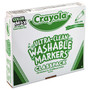 Crayola Ultra-Clean Washable Marker Classpack, Fine Bullet Tip, 10 Assorted Colors, 200/Pack (CYO588211) View Product Image