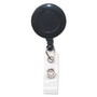 Advantus Swivel-Back Retractable ID Card Reel, 30" Extension, Black, 12/Pack View Product Image