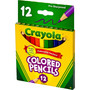 Crayola Short-Length Colored Pencil Set, 3.3 mm, 2B, Assorted Lead and Barrel Colors, Dozen View Product Image