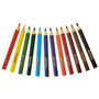 Crayola Short-Length Colored Pencil Set, 3.3 mm, 2B, Assorted Lead and Barrel Colors, Dozen View Product Image