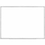 Lorell Dry-erase Board - 48" (4 ft) Width x 36" (3 ft) Height - White Styrene Surface - White Aluminum Frame - Rectangle Product Image 