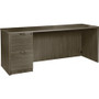 Lorell Prominence 2.0 Left-Pedestal Credenza - 29" Height x 66" Width x 24" Depth, x 1" Thickness Top - 2 x File Drawer(s) - Single Pedestal on Left Side - Band Edge - Material: Particleboard - (LLRPC2466LGE) Product Image 