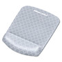 Fellowes PlushTouch Mouse Pad with Wrist Rest, 7.25 x 9.37, Lattice Design (FEL9549701) View Product Image