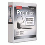 Cardinal Premier Easy Open ClearVue Locking Slant-D Ring Binder, 3 Rings, 1.5" Capacity, 11 x 8.5, White View Product Image