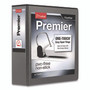 Cardinal Premier Easy Open ClearVue Locking Slant-D Ring Binder, 3 Rings, 3" Capacity, 11 x 8.5, Black View Product Image