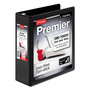Cardinal Premier Easy Open ClearVue Locking Slant-D Ring Binder, 3 Rings, 3" Capacity, 11 x 8.5, Black View Product Image