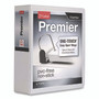Cardinal Premier Easy Open ClearVue Locking Slant-D Ring Binder, 3 Rings, 4" Capacity, 11 x 8.5, White View Product Image