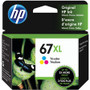 HP 67XL Original High Yield Inkjet Ink Cartridge - Tri-color - 1 Each Product Image 
