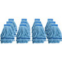 Genuine Joe Microfiber Wet Mophead Refill - Small - Absorbent, Launderable, Durable - MicroFiber - Blue Product Image 