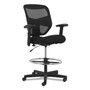 HON Prominent High-Back Task Stool, Supports Up to 250 lb, 21" to 28.1" Seat Height, Black View Product Image