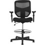 HON Prominent High-Back Task Stool, Supports Up to 250 lb, 21" to 28.1" Seat Height, Black View Product Image