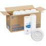 Dixie Large Hot Cup Lids by GP Pro - Dome - Plastic - White - 50/Pack Product Image 