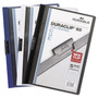 Durable DuraClip Report Cover with Clip Fastener, 8.5 x 11, Clear/Navy, 25/Box (DBL221428) View Product Image