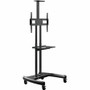 Rocelco VSTC Standard TV Cart - 100 lb Load Capacity - 4 Casters - 2.50" Caster Size - Steel Frame - Black Product Image 