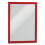 Durable DURAFRAME Sign Holder, 8.5 x 11, Red Frame, 2/Pack View Product Image